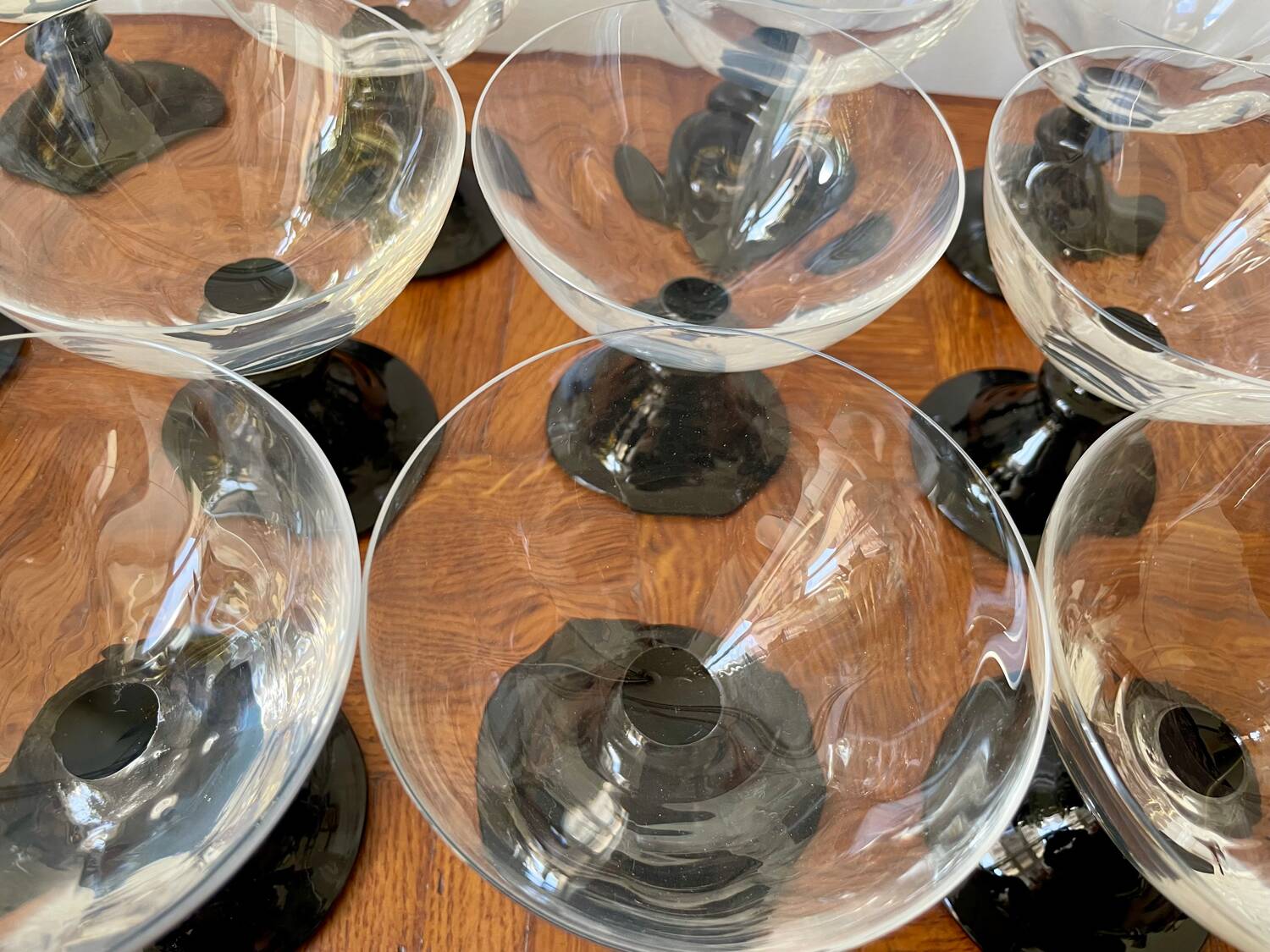 Set of 12 retro dessert cups