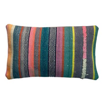 Vintage turkish handmade cushion cover , 30 x 50 cm