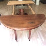 OVAL WALNUT TABLE OPENING 19°