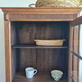Antique Parisian glass cabinet in the style of a hosier