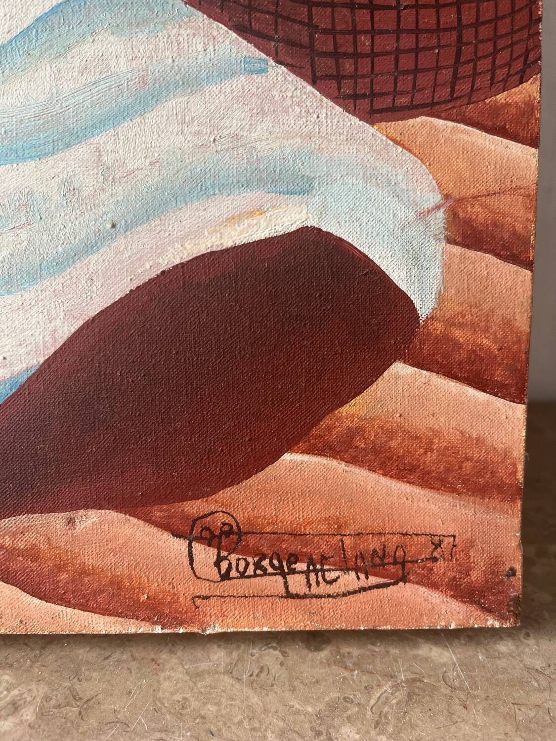 Brazilian fishing scene "Puxada de rede" signed