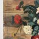 Bouquet of flowers in a red vase, early 20th century, oil on canvas signed.