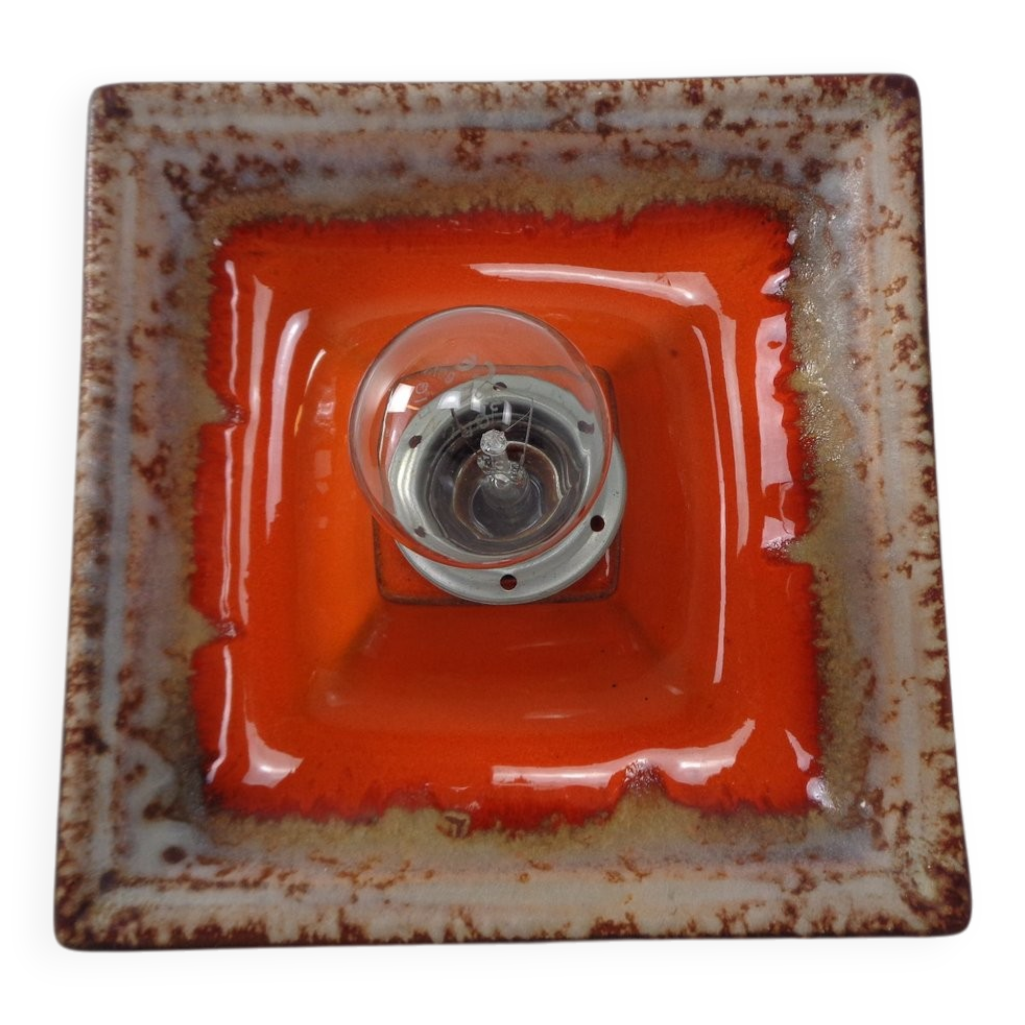 Pop Art Ceramic Wall Lamp, Germany, 1970s