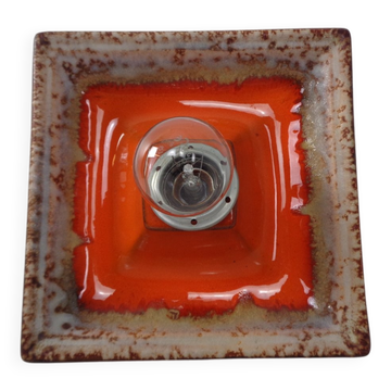 Pop Art Ceramic Wall Lamp, Germany, 1970s