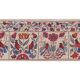Hand knotted rug, vintage Turkish rug 45x190 cm