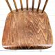 Chaise vintage en bois avec dossier à barreaux, style classique rustique 60