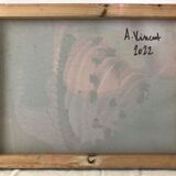 Tableau Rose à l'huile