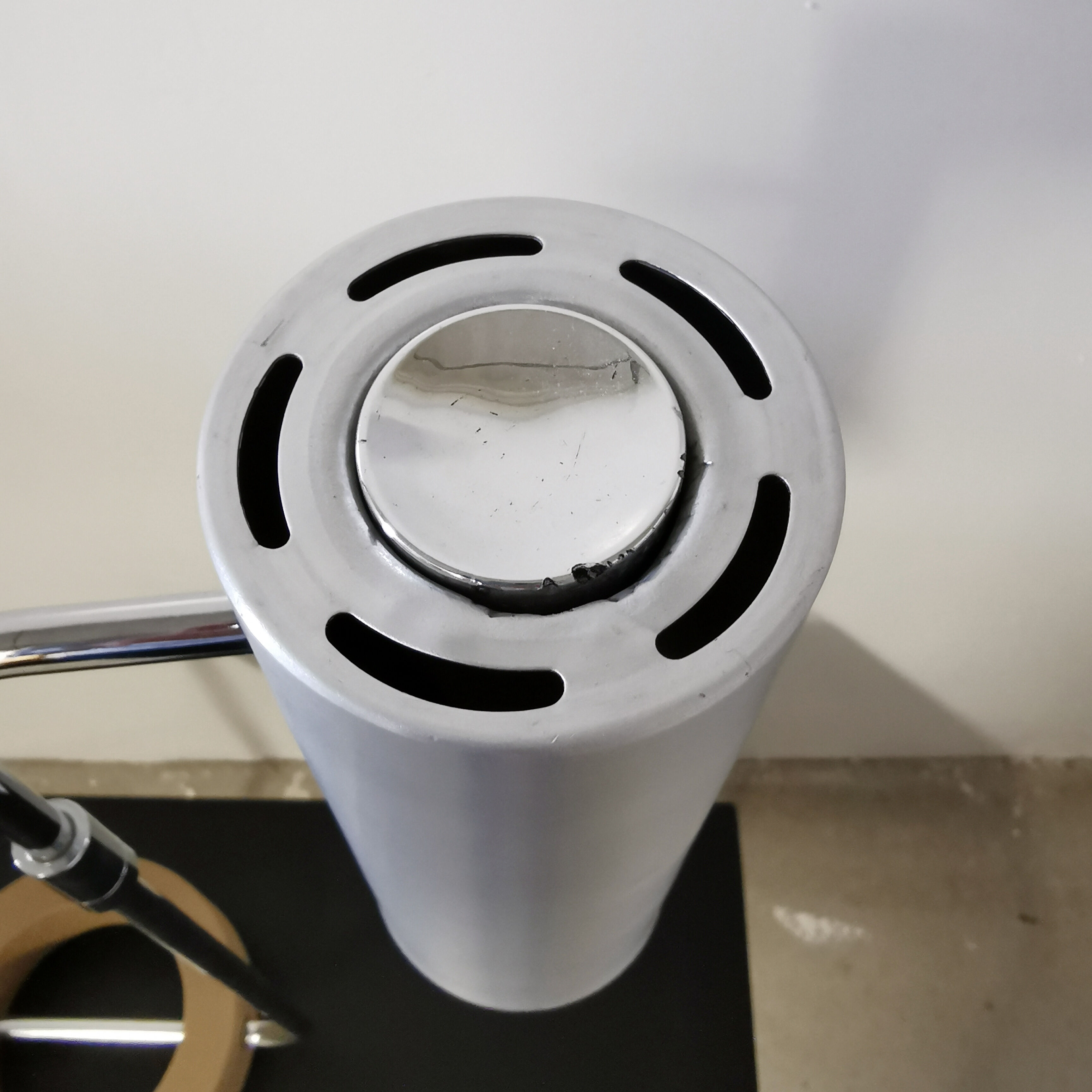Swiss aluminium lamp, Baltensweiler, 1970