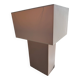 Lampe de Charolles signée + Abat‑jour rectangulaire en tissu be