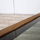 1960s coffee table by Afra and Tobia Scarpa for Cassina with smoked glass