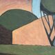 Large Original Swedish Oil on Canvas – "Spansk By" by Emil Clahr (1905–1983) – Signed – 1961 – Vintage & Framed
