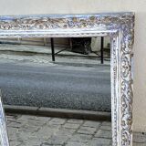 Carved wooden mirror
