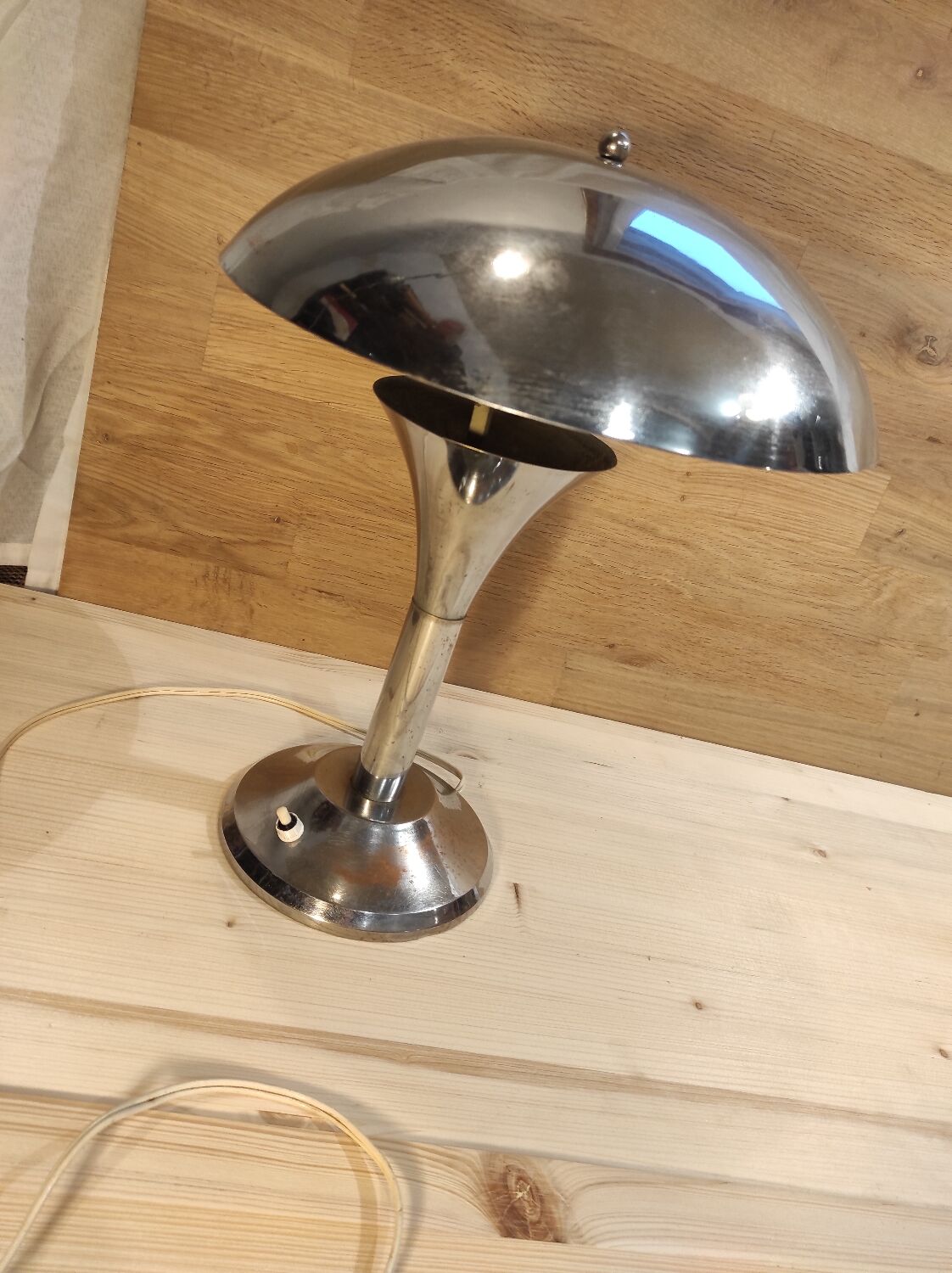 Metal mushroom lamp circa 1920 1940
