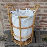 Wicker laundry basket