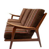 Teak 3-seater sofa, 1960s