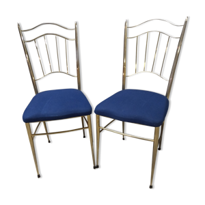 Paire de chaises metal