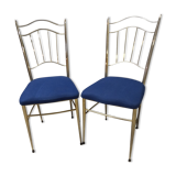 Paire de chaises metal