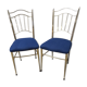 Pair of metal chairs