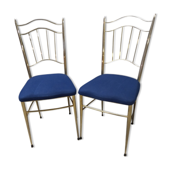 Pair of metal chairs