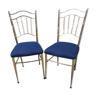 Pair of metal chairs