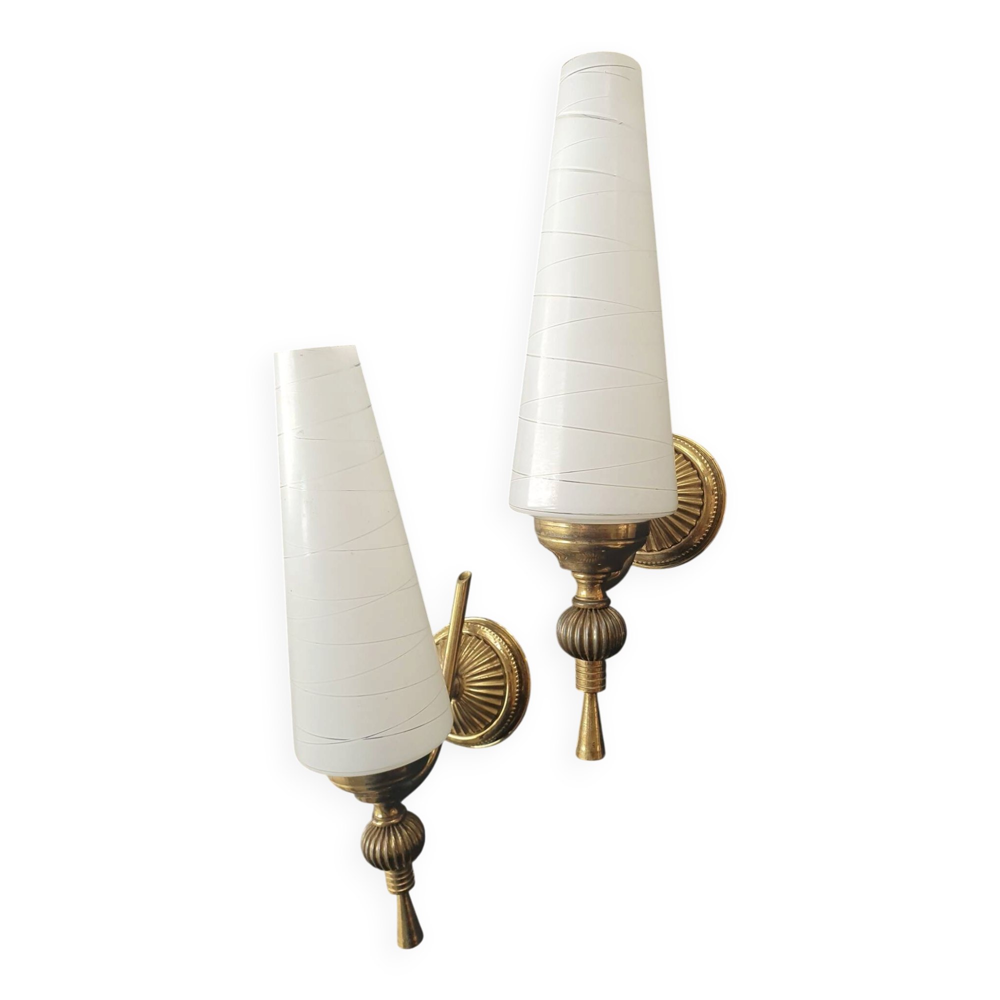 Pair of vintage 1960s wall sconces