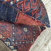 Pair of vintage XXL Kilim cushions