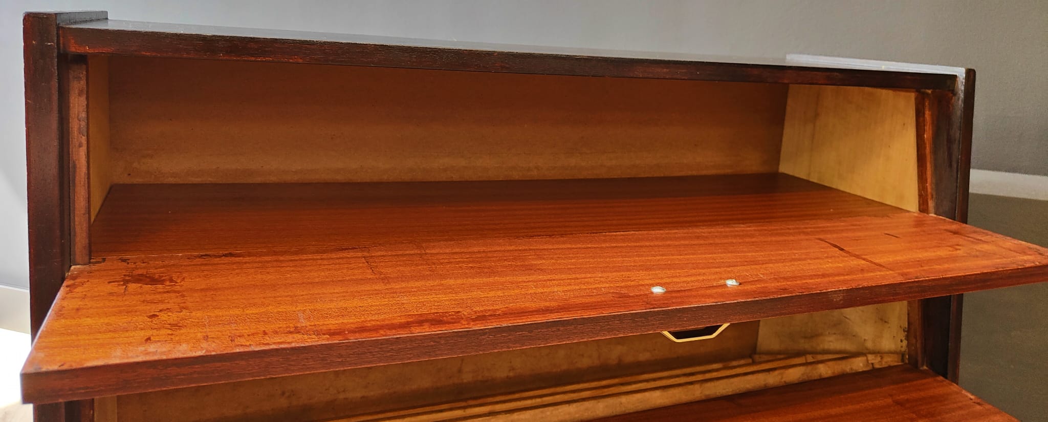 Mid century shoe cabinet