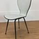 Paire de chaises années 50 skaï et métal