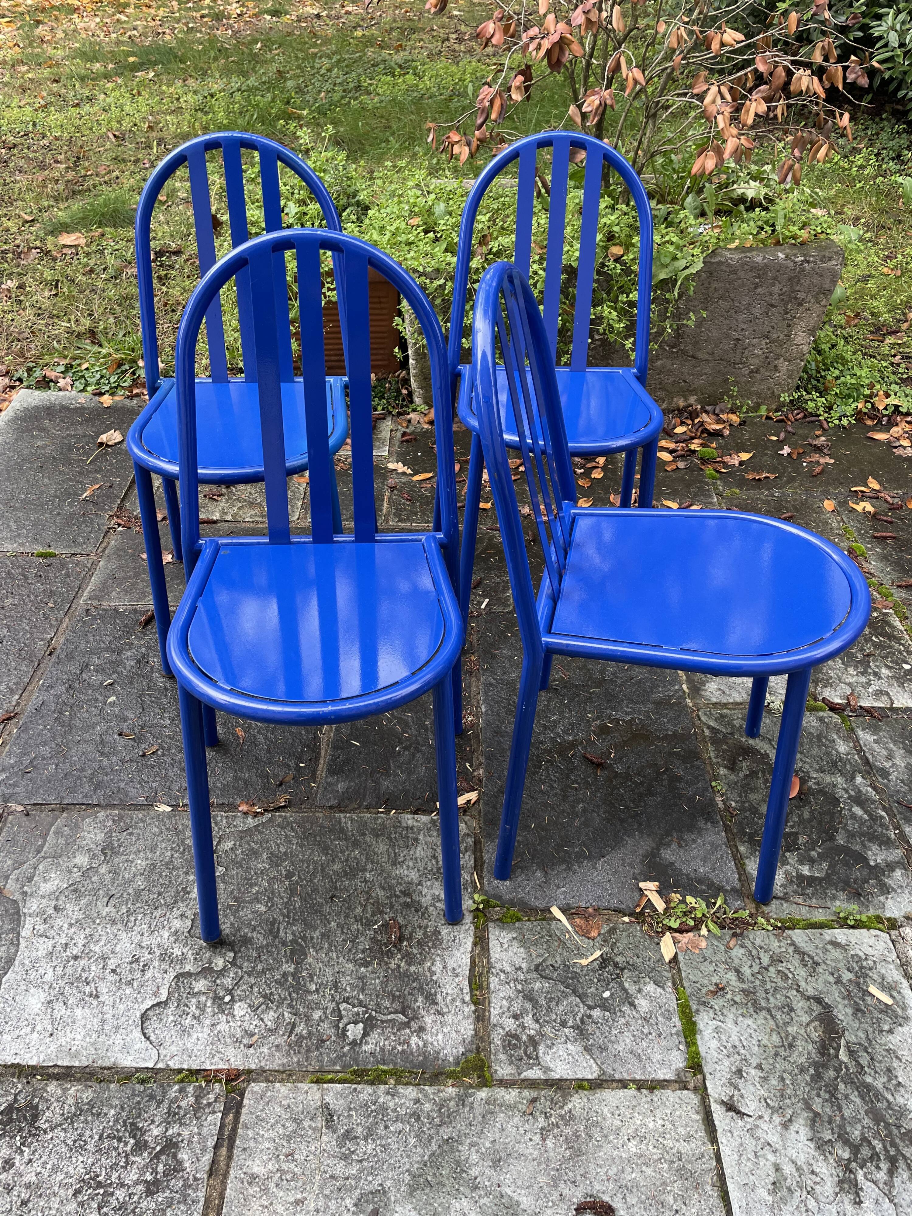 Four Robert Mallet Stevens chairs, 1980