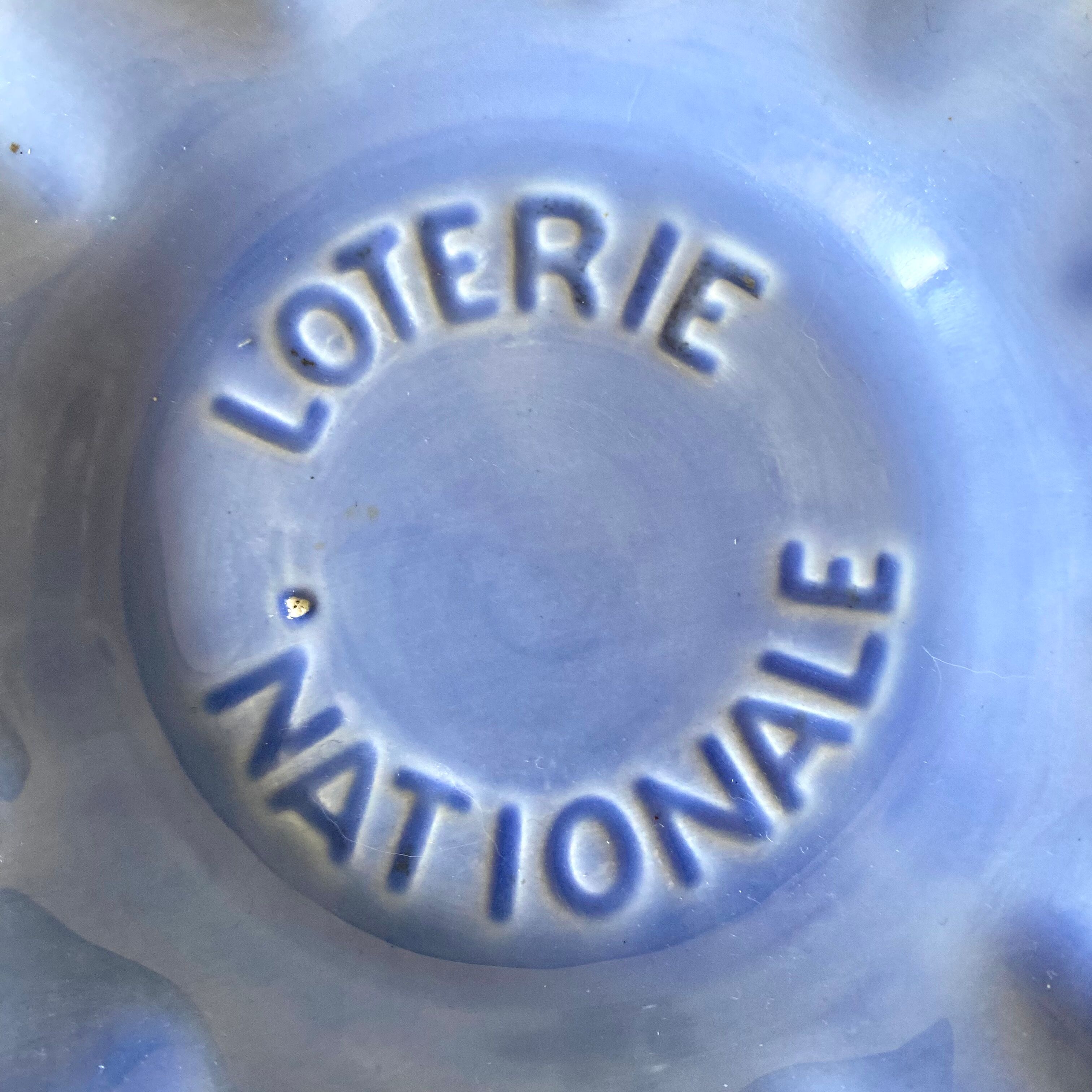 National Lottery advertising ashtray