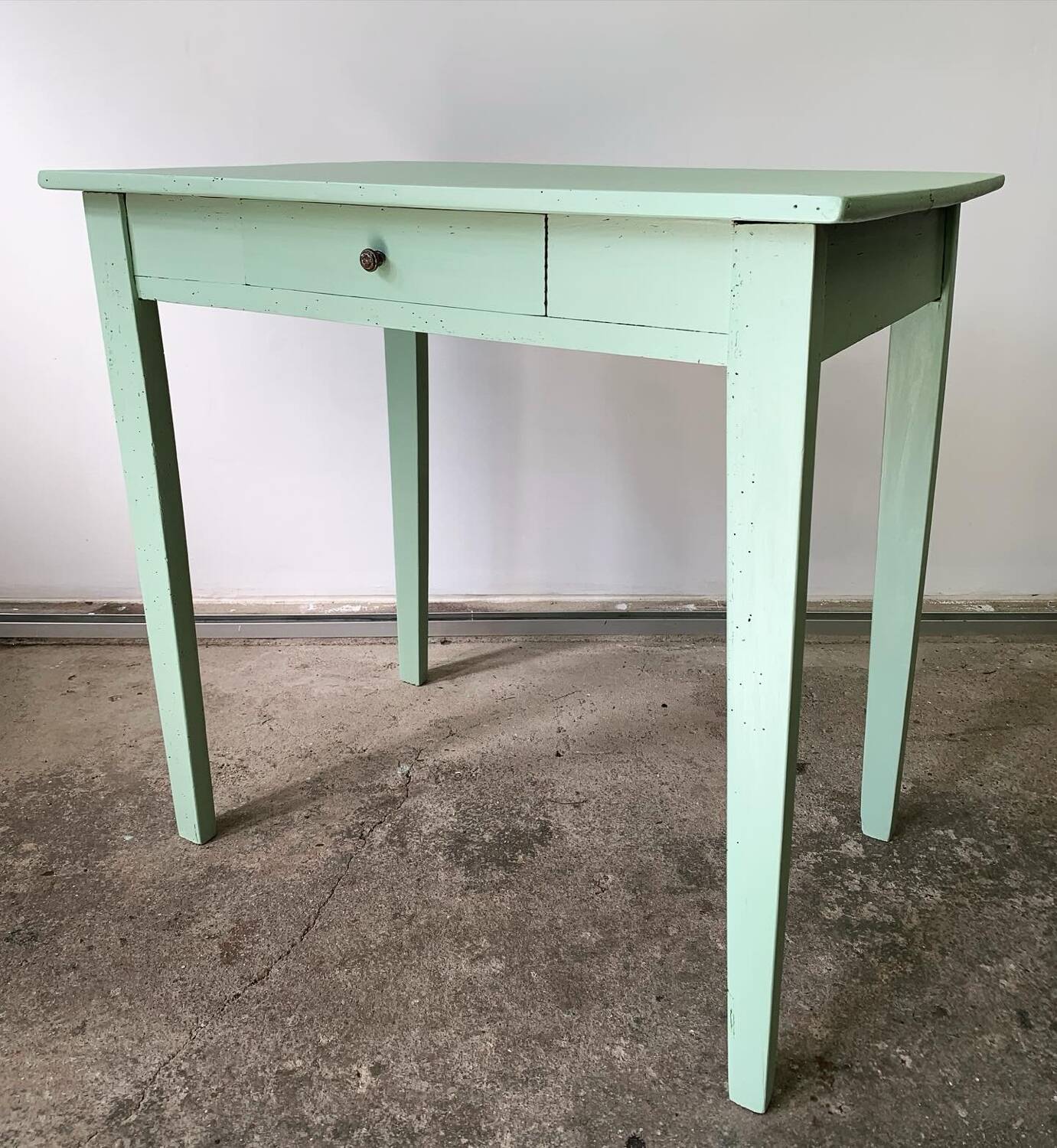 Old small renovated farm table