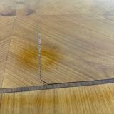 Antique marquetry chest of drawers from the transition period at the end of the 18th century, with 3 wooden drawers.