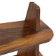 Vintage wooden wall shelve rack bookshelf in wood minimalist