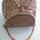 Vintage wicker bag with handle