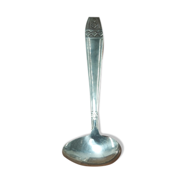 Art Deco silver metal porridge spoon