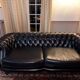 Chesterfield sofa Sebastian - Fleming & Howland - black leather