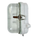Industrial White Porcelain Wall Light with Ribbed Glass, 1970s