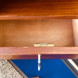 Mahogany writing desk 6 drawers 1960