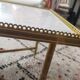 Marble and brass coffee table, French work 1971