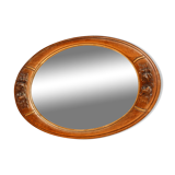 Oval art deco mirror