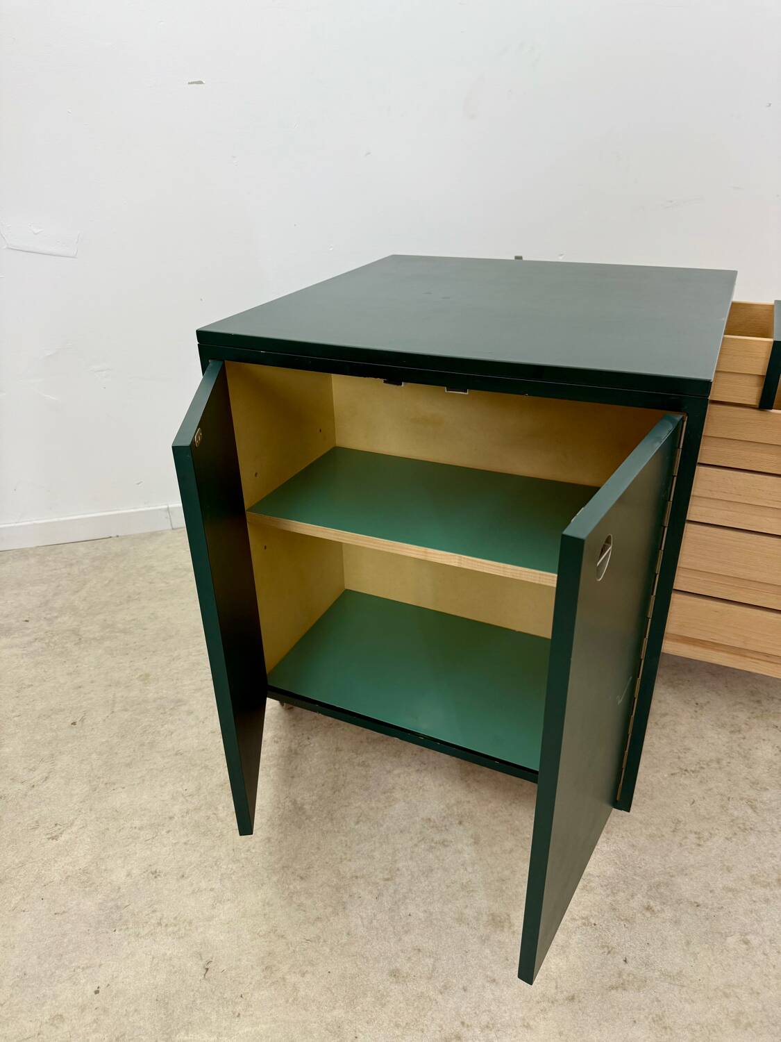 Old small modular desk from the 70s designed by Verena Huber, Flair Boy model