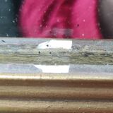 Antique small golden mirror louis philippe