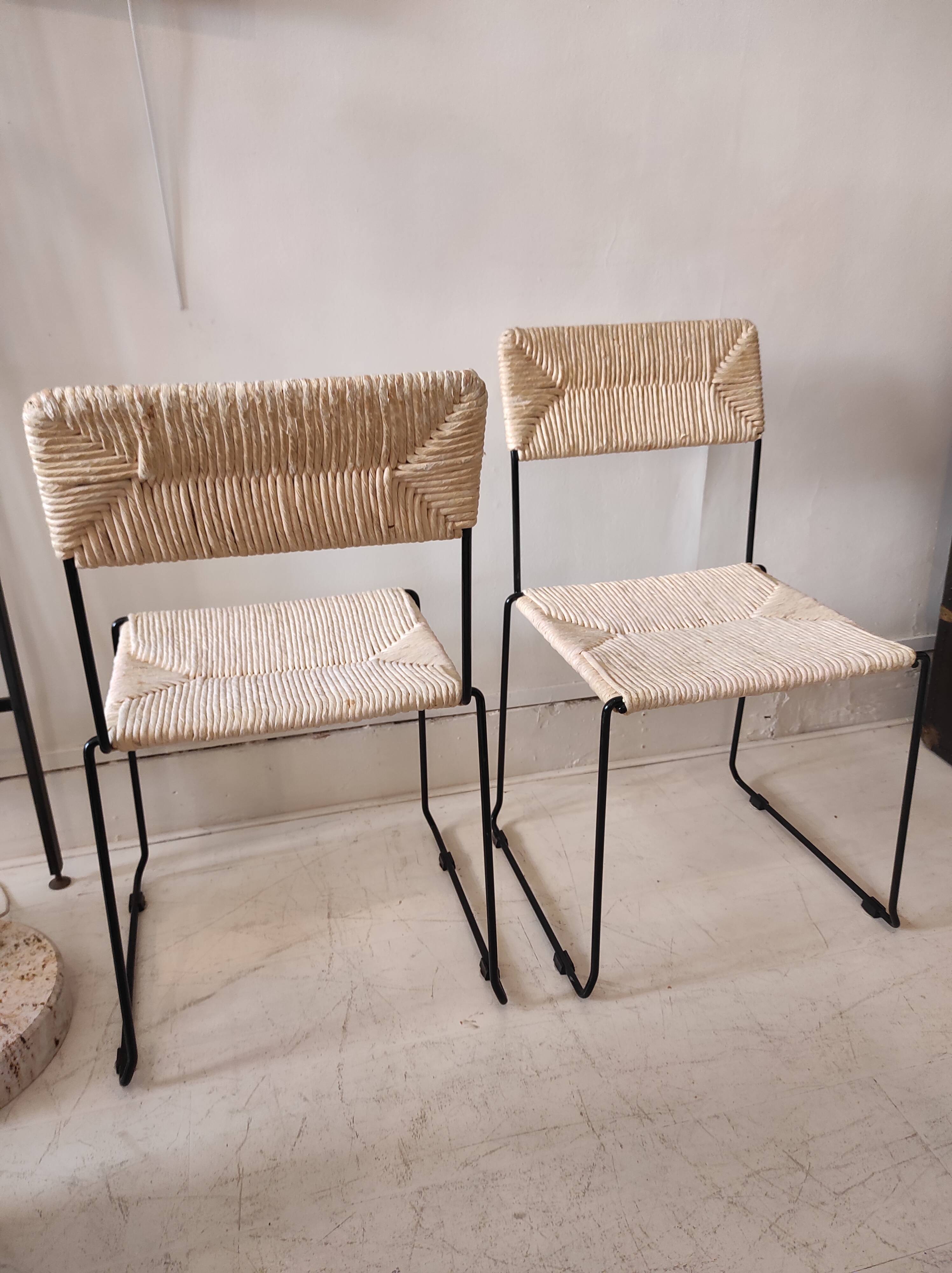 5 mulched italian chairs