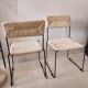 5 chaises italiennes paillées