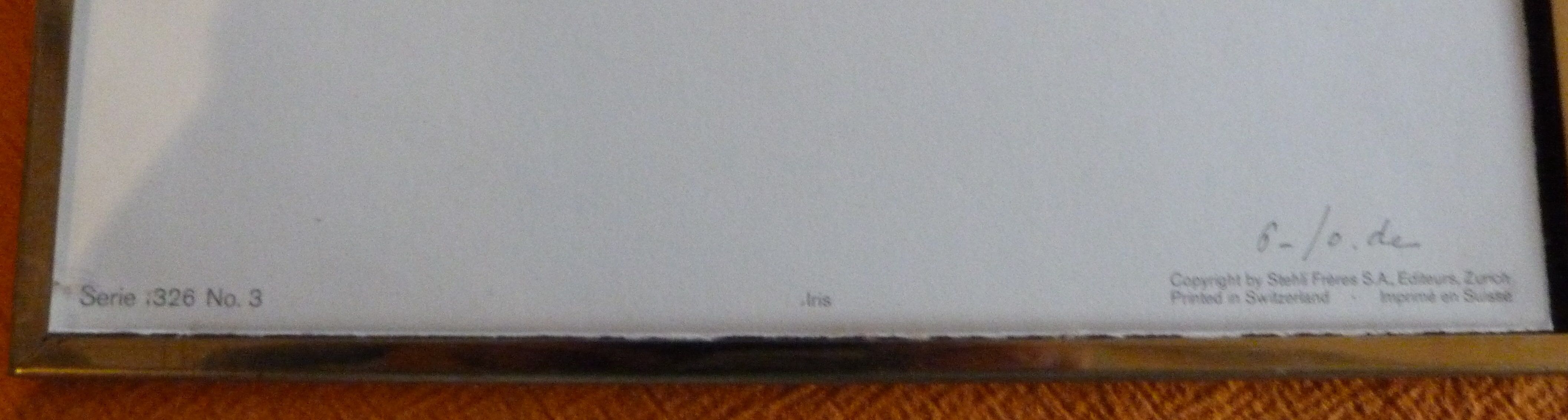 Pair of floral lithographs