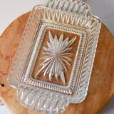 Vintage molded glass butter maker