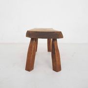Solid oak side table, The Netherlands 1970's