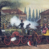 The first train in Germany, H. Haim Bay, 1949