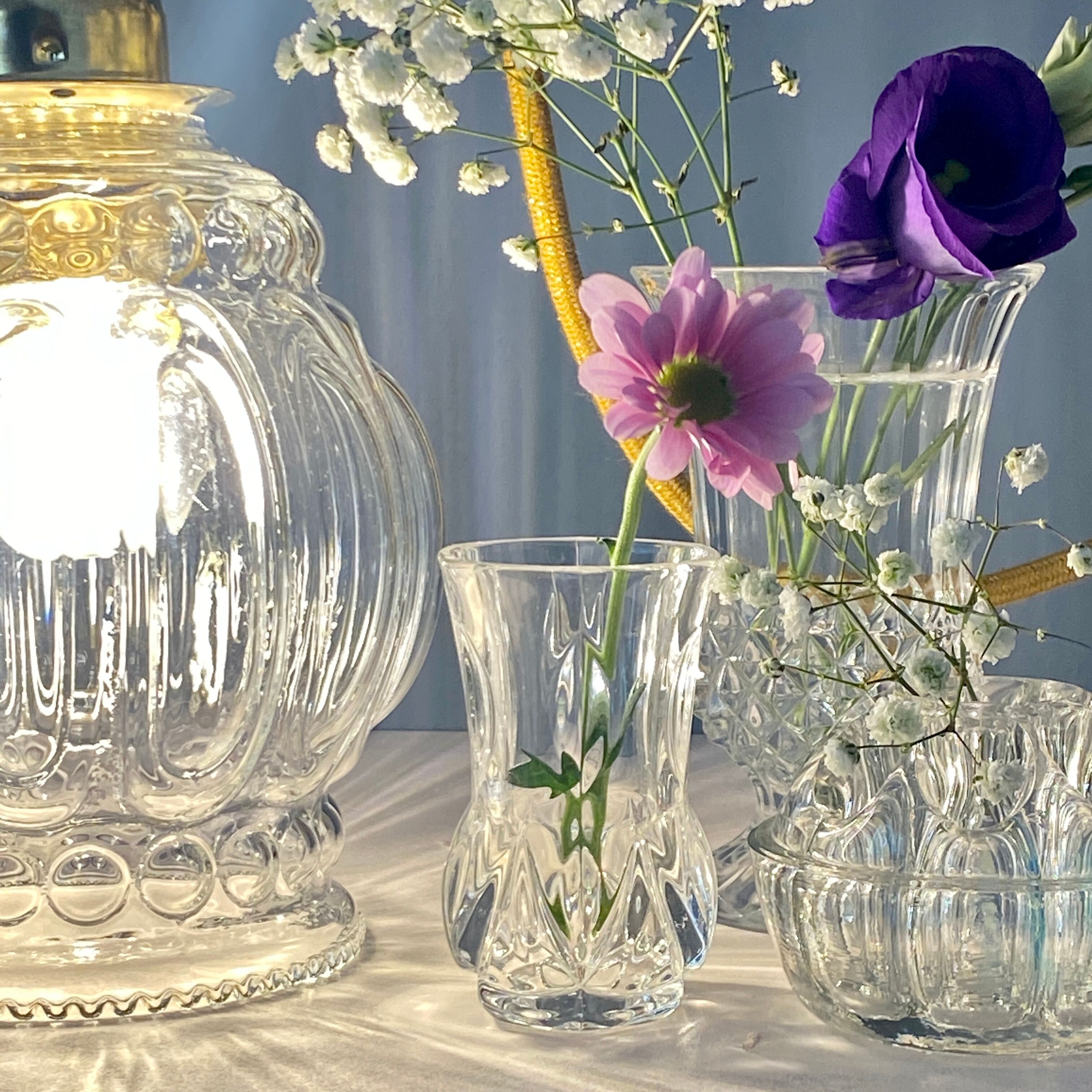 Vintage glass globe player