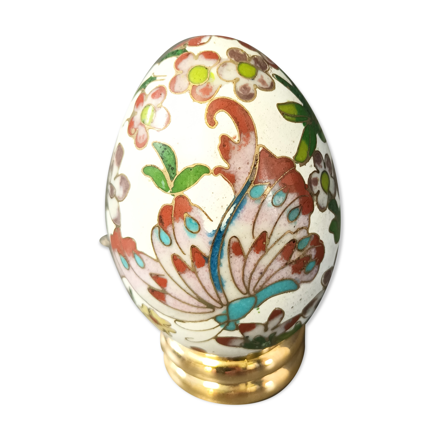 Decorative cloisonné egg